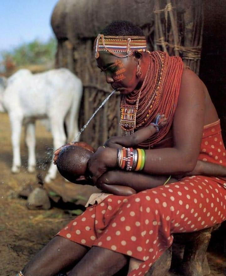 Would you let anyone spit on you especially on Your Wedding Day? Well It is Customary in This African Tribe