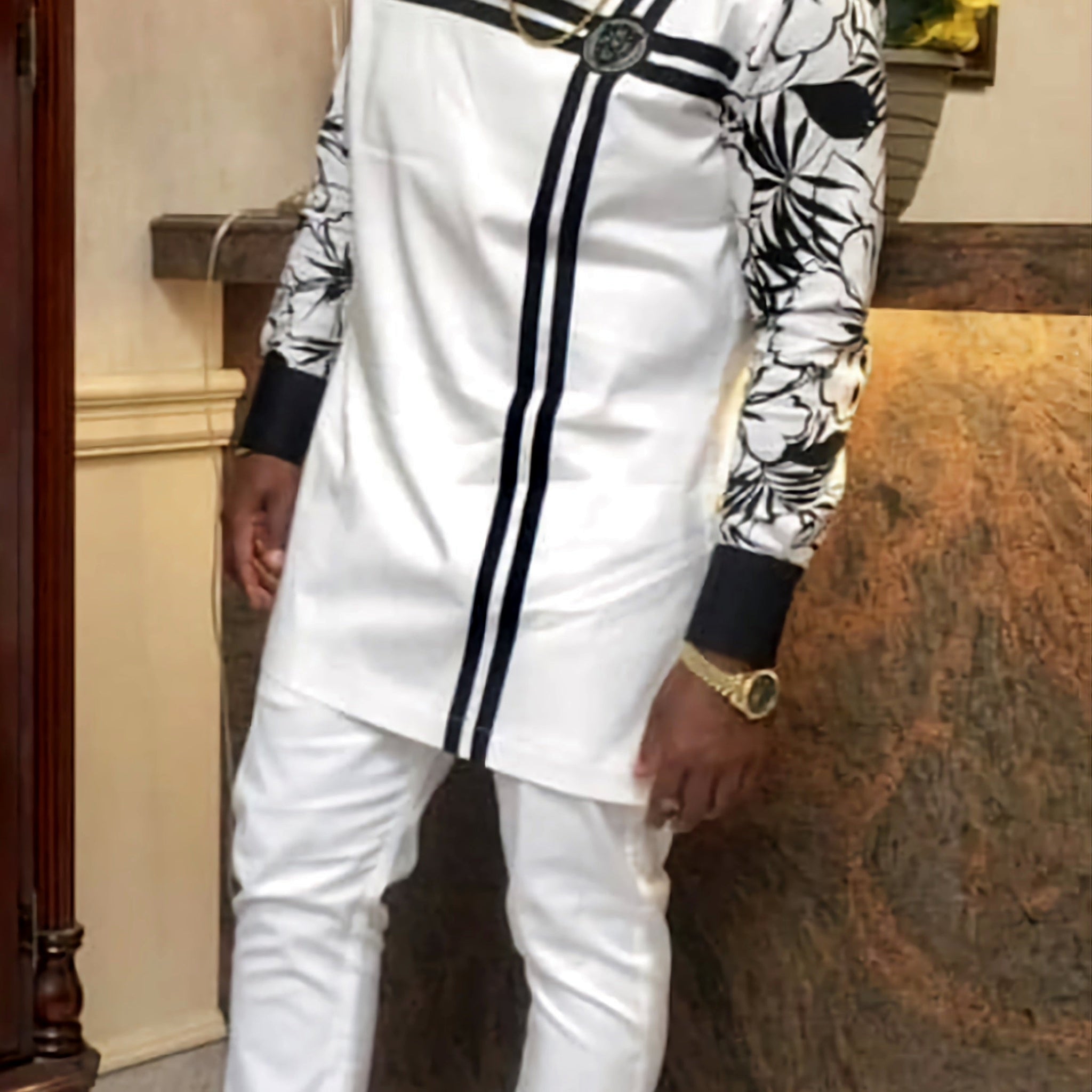 MG Men's Traditional African Wear/ Kafka, African Suit T82