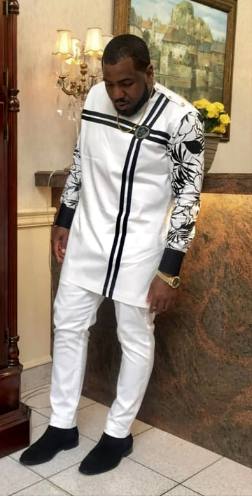 MG Men's Traditional African Wear/ Kafka, African Suit T82