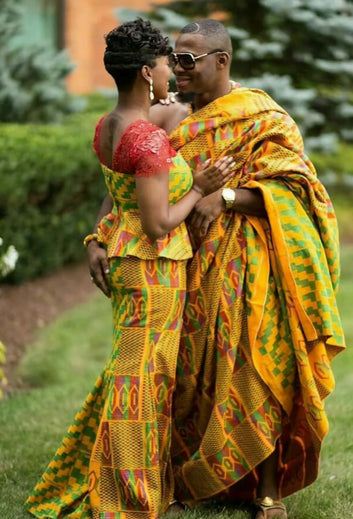 MG Authentic Hand Weaved Kente Cloth A1153