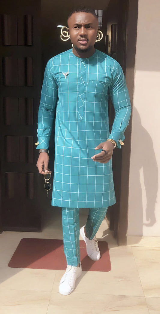 MG Men's Traditional African Wear/ Kafka, African Suit T147