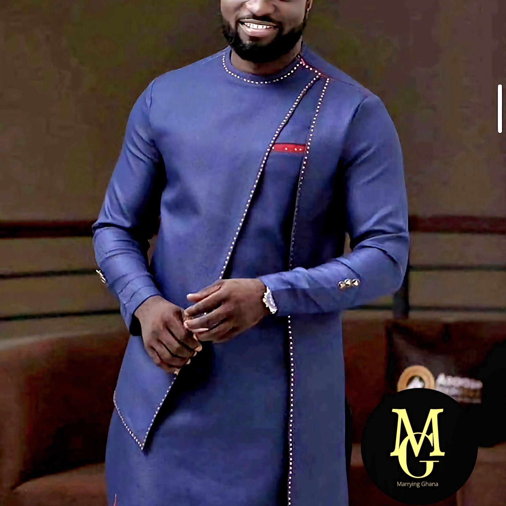 MG Men's Traditional African Wear/ Kafka, African Suit T97