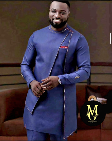 MG Men's Traditional African Wear/ Kafka, African Suit T97