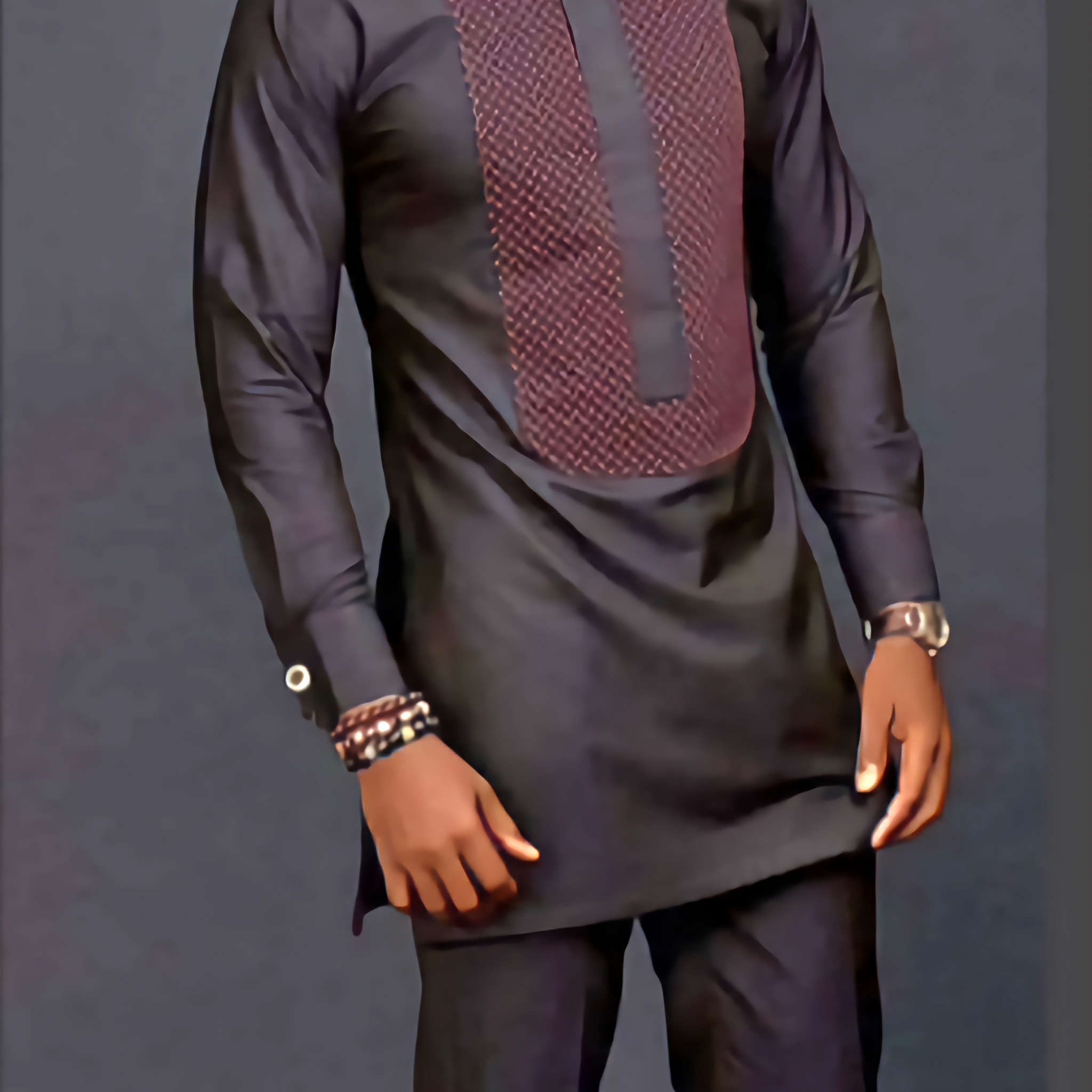 MG Men's Traditional African Wear/ Kafka, African Suit T71