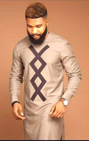 MG Men's Traditional African Wear/ Kafka, African Suit T199