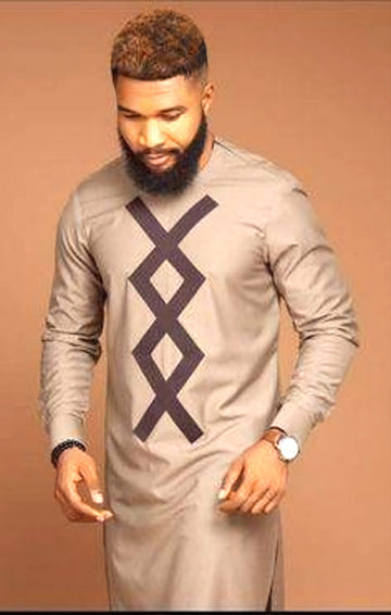 MG Men's Traditional African Wear/ Kafka, African Suit T199