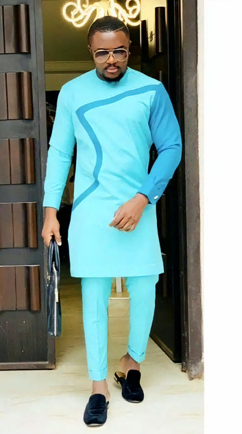 MG Men's Traditional African Wear/ Kafka, African Suit T208