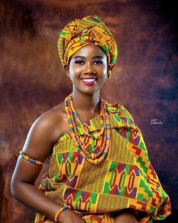 MG Authentic Hand Weaved Kente Cloth A021210