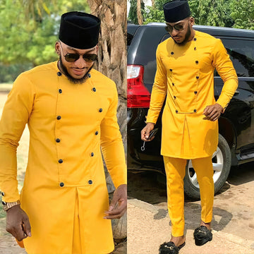 MG Men's Traditional African Wear/ Kafka, African Suit T14