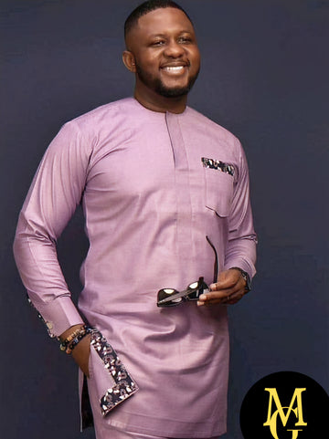 MG Men's Traditional African Wear/ Kafka, African Suit T40