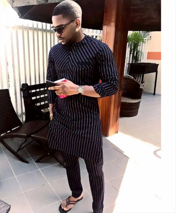 MG Men's Traditional African Wear/ Kafka, African Suit T108