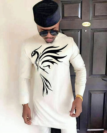 Men's Traditional African Wear/ Kafka, African Suit T17