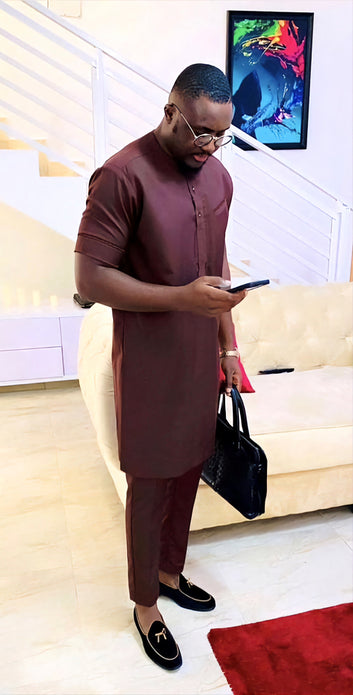 MG Men's Traditional African Wear/ Kafka, African Suit T78