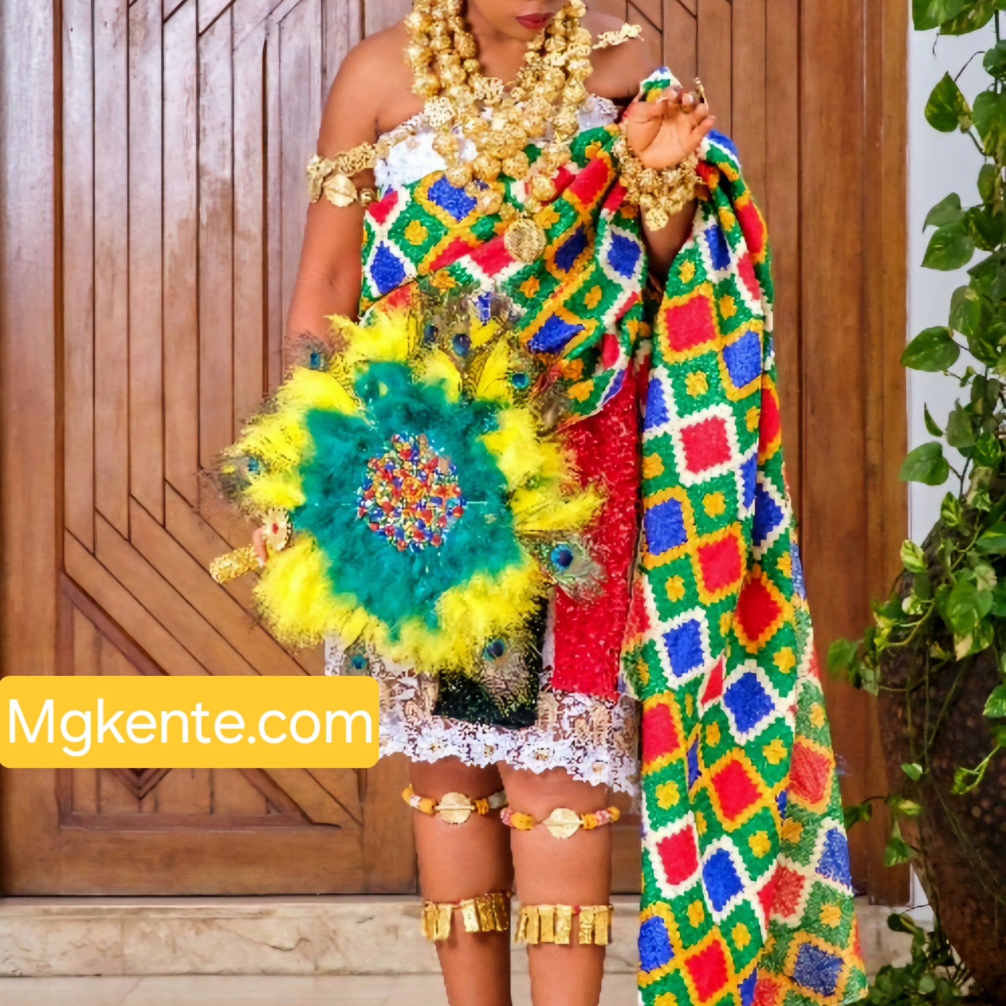 MG Royal Hand Weaved Kente Cloth R109