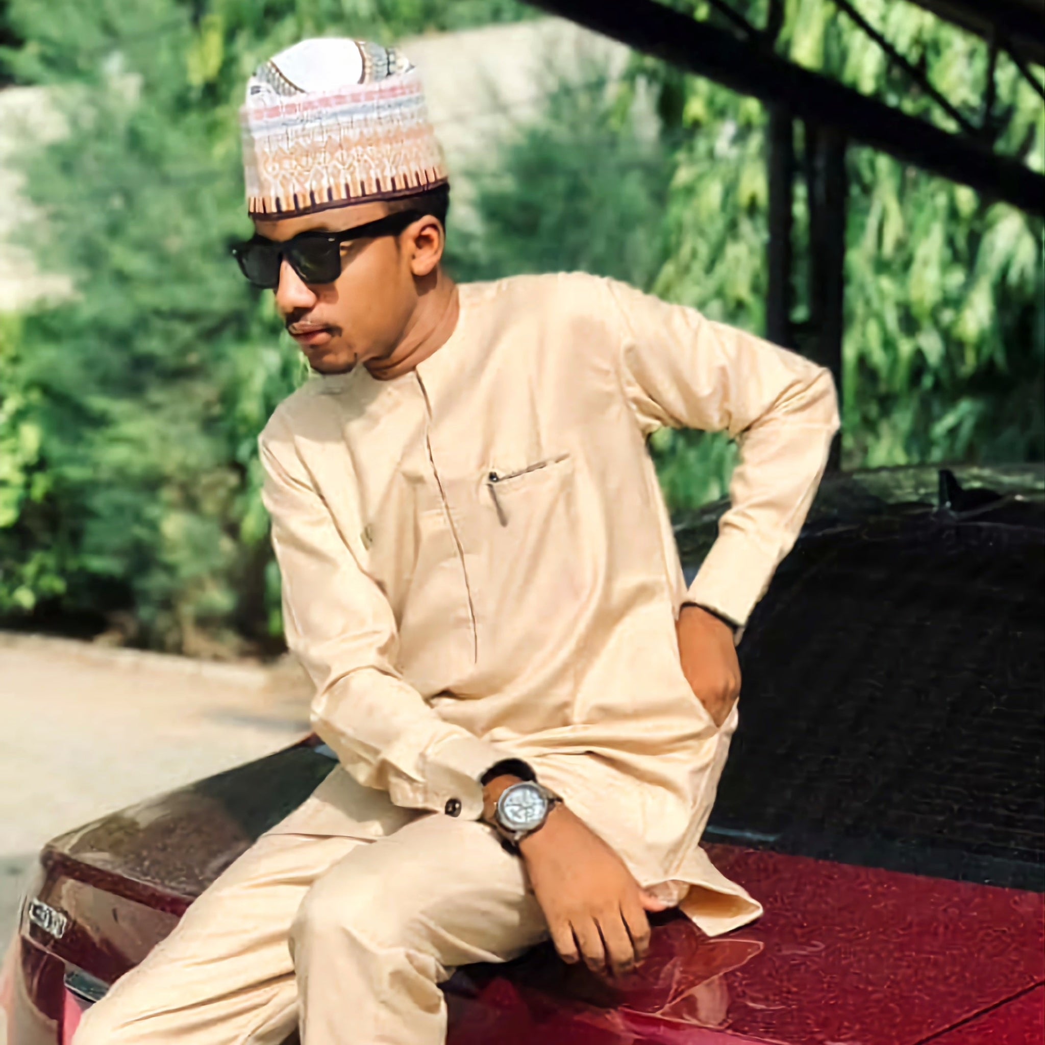 MG Men's Traditional African Wear/ Kafka, African Suit T25