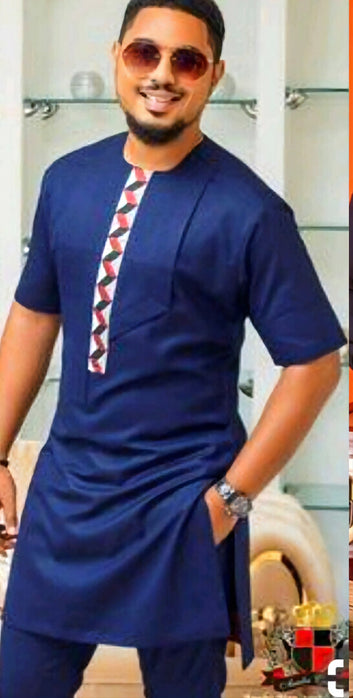 MG Men's Traditional African Wear/ Kafka, African Suit T105