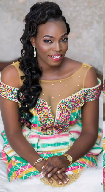 MG Authentic Hand Weaved Kente Cloth A00565