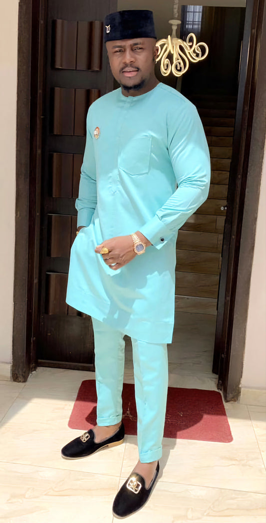 MG Men's Traditional African Wear/ Kafka, African Suit T143