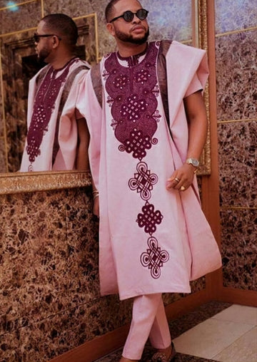 MG Prestige 4 Piece Yoruba Agbada Traditional Clothing AGP