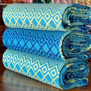 MG Ombre Fashion Authentic Hand Weaved Kente Cloth A0611