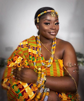 MG Authentic Hand Weaved Kente Cloth A02120