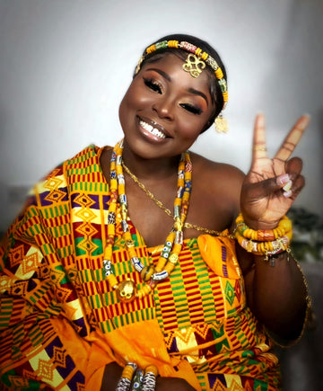 MG Authentic Hand Weaved Kente Cloth A02120