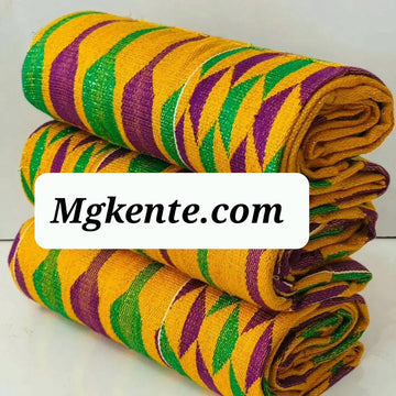 MG Premium Double Pattern Hand Weaved Kente Cloth P620