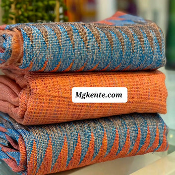 MG Premium Double Pattern Hand Weaved Kente Cloth P430