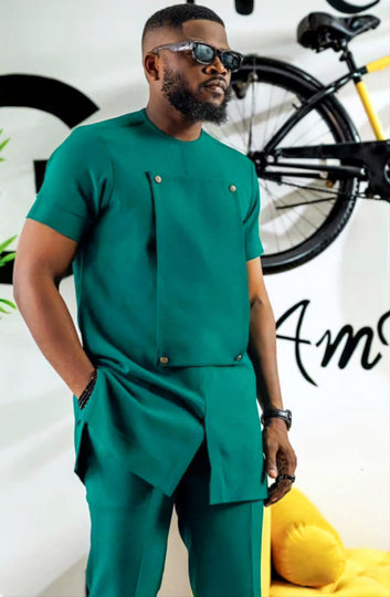 MG Men's Traditional African Wear/ Kafka, African Suit T201