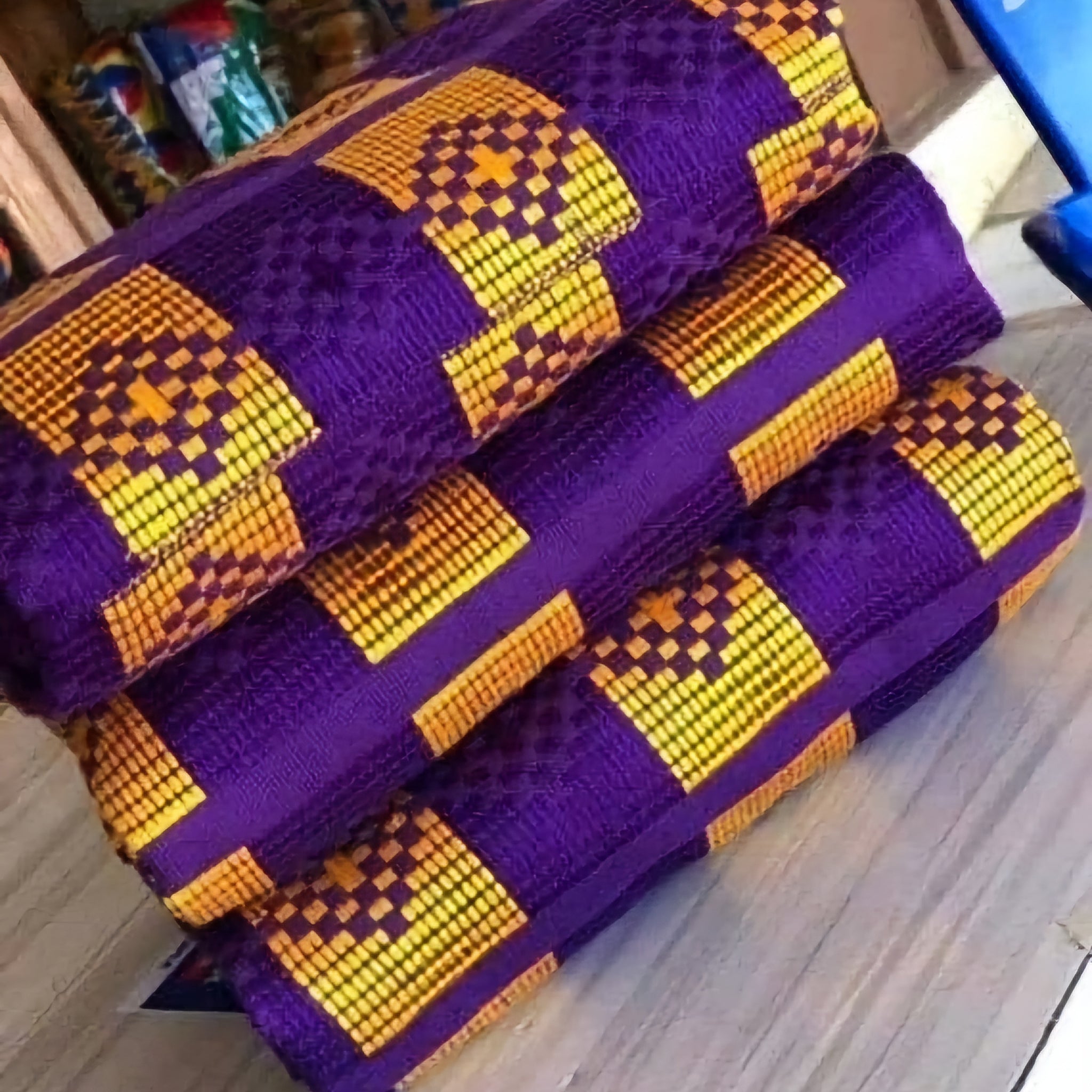 Authentic Hand Weaved Kente Cloth A500