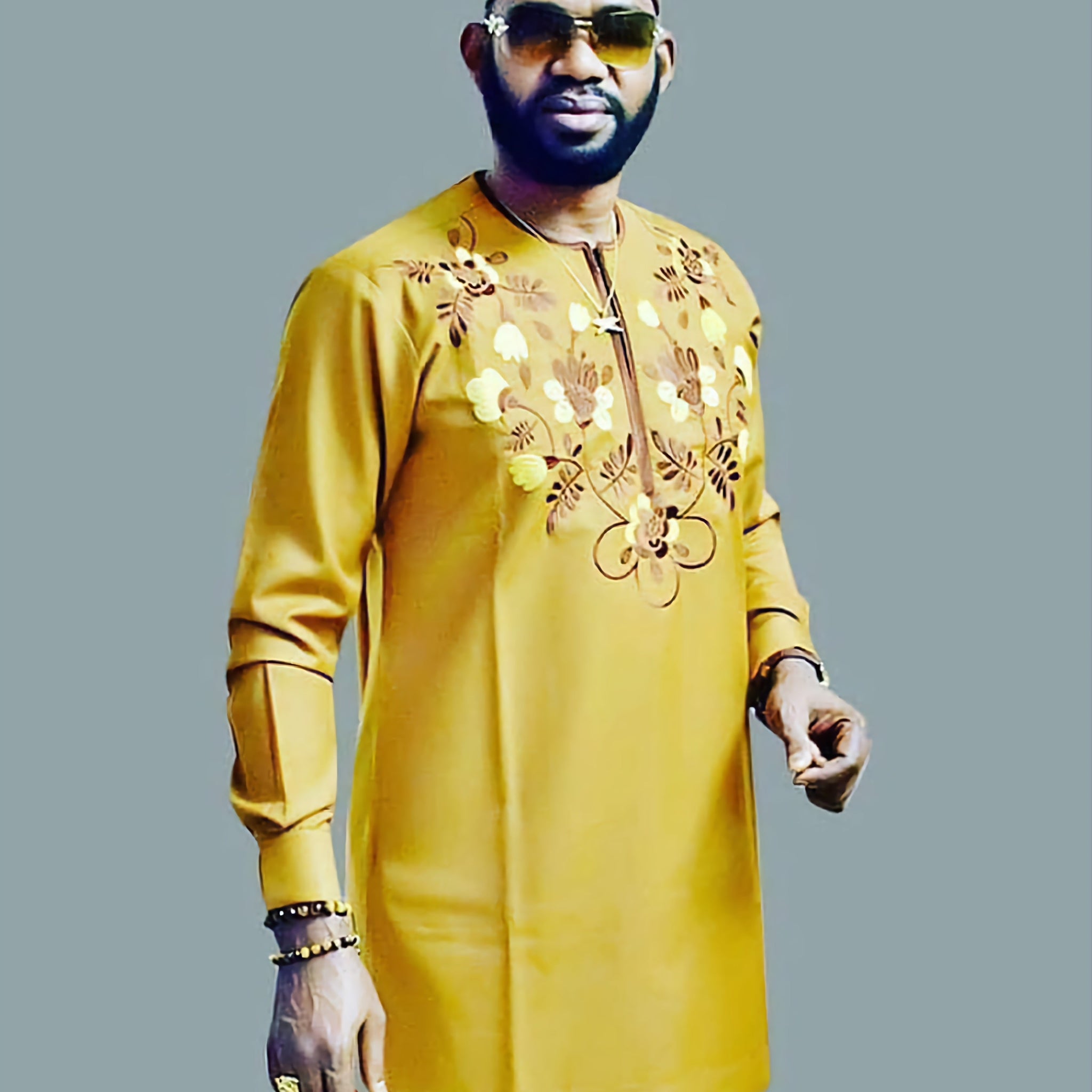 MG Men's Traditional African Wear/ Kafka, African Suit T37