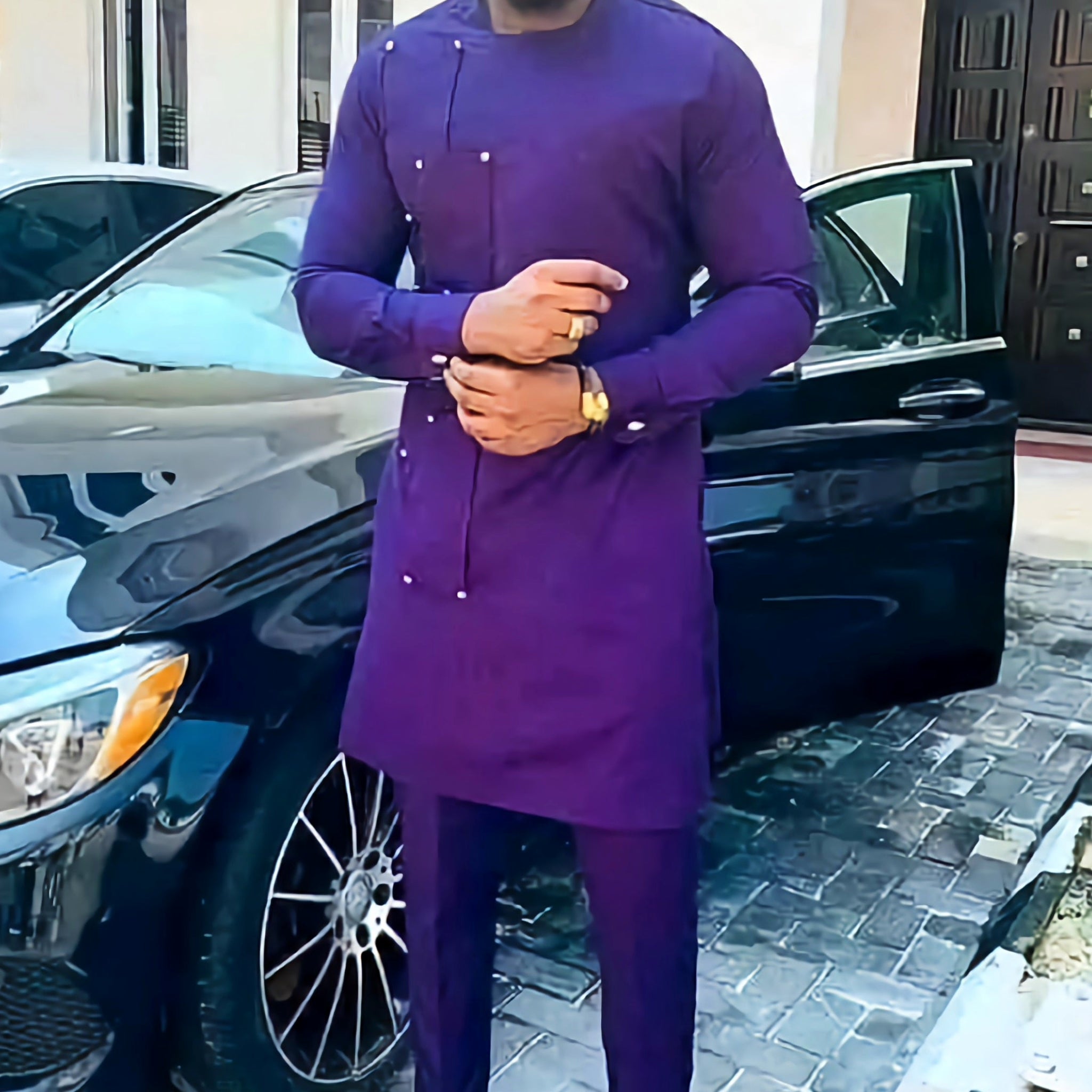 MG Men's Traditional African Wear/ Kafka, African Suit T67