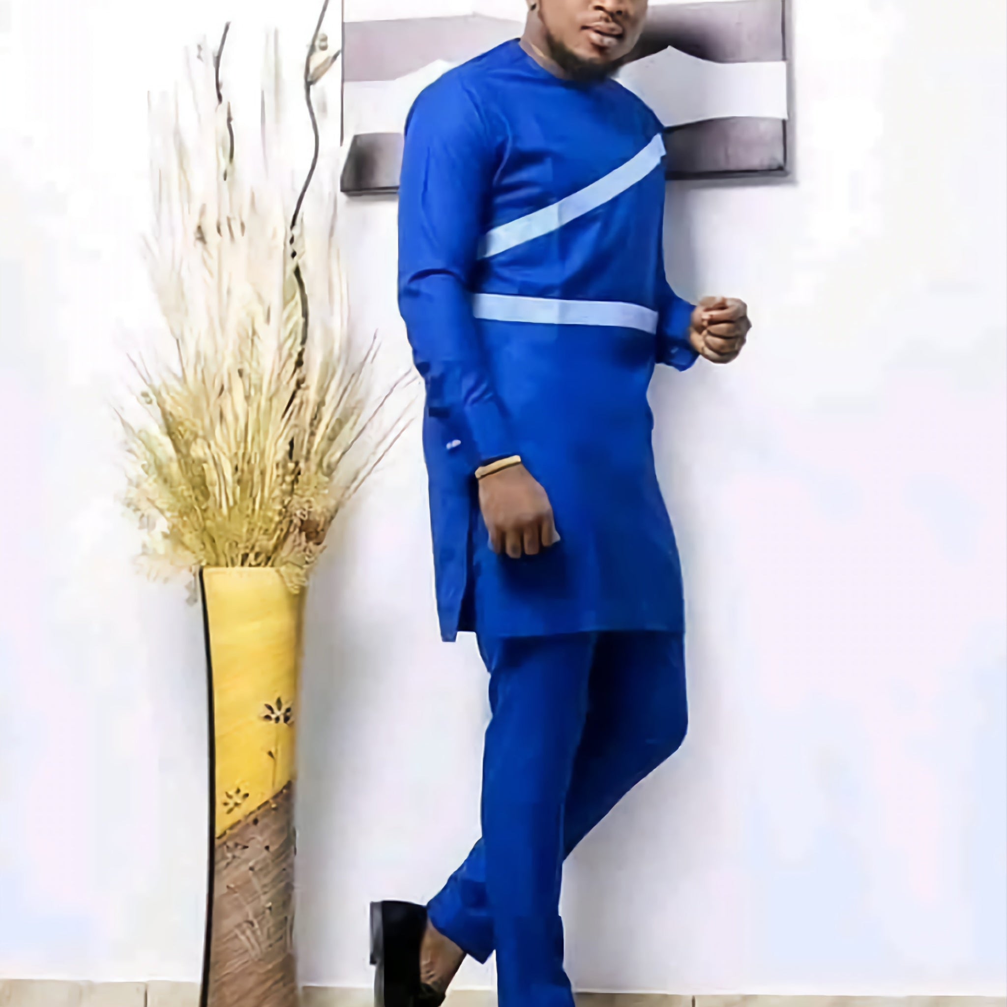 MG Men's Traditional African Wear/ Kafka, African Suit T66