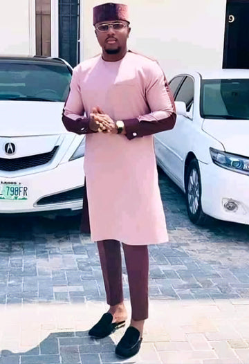 MG Men's Traditional African Wear/ Kafka, African Suit T50