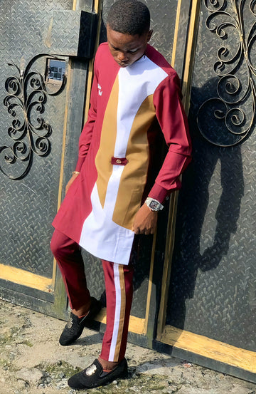 MG Men's Traditional African Wear/ Kafka, African Suit T205