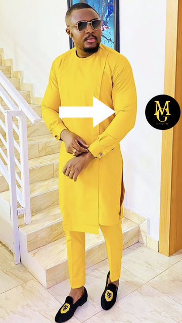 MG Men's Traditional African Wear/ Kafka, African Suit T135