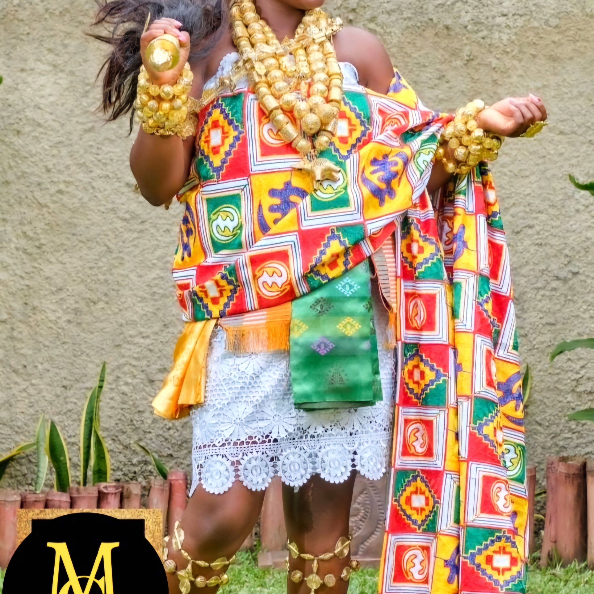 MG Royal Hand Weaved Kente Cloth R112