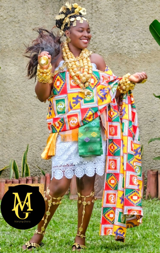 MG Royal Hand Weaved Kente Cloth R112