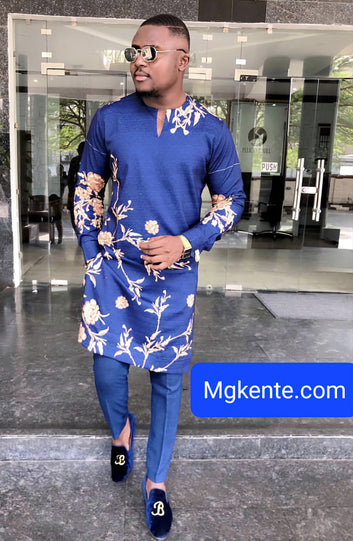 MG Men's Traditional African Wear/ Kafka, African Suit T134