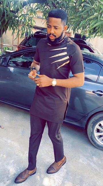 MG Men's Traditional African Wear/ Kafka, African Suit T52