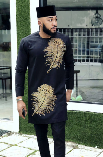 MG Men's Traditional African Wear/ Kafka, African Suit T44