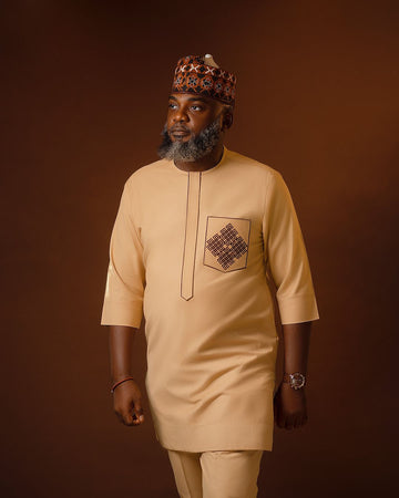 MG Men's Traditional African Wear/ Kafka, African Suit T248