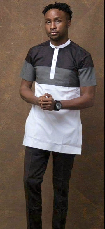 MG Men's Traditional African Wear/ Kafka, African Suit T196