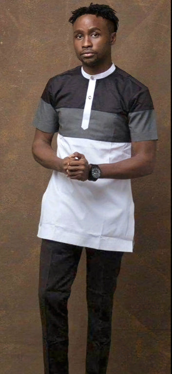 MG Men's Traditional African Wear/ Kafka, African Suit T196