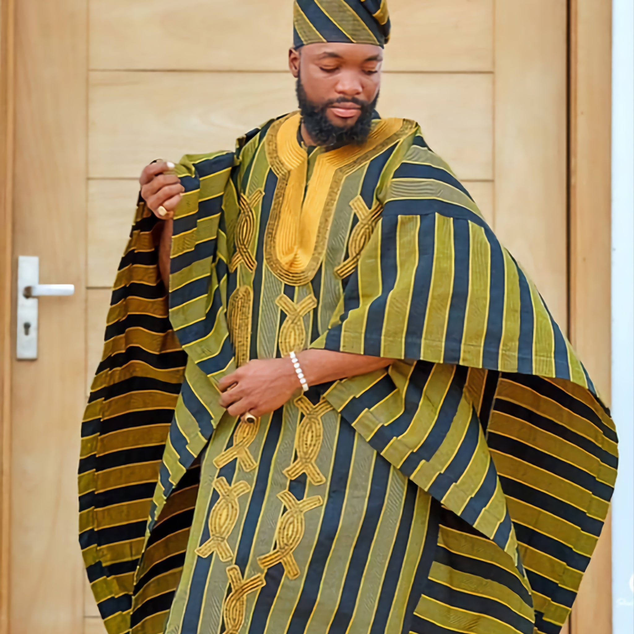 MG Prestige 3 Piece Yoruba Agbada Traditional Clothing AGP14