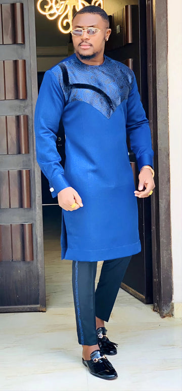 MG Men's Traditional African Wear/ Kafka, African Suit T215