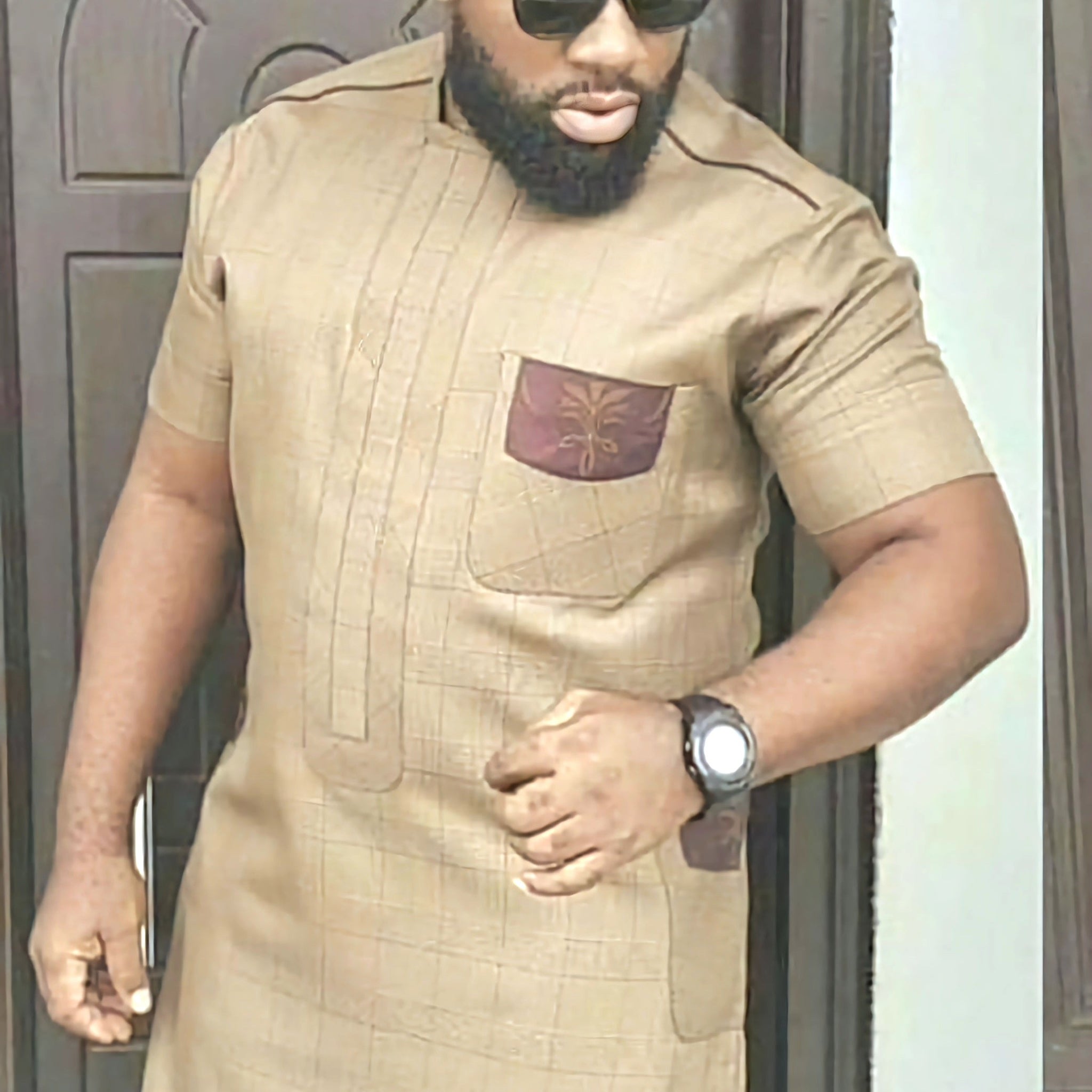 MG Men's Traditional African Wear/ Kafka, African Suit T46