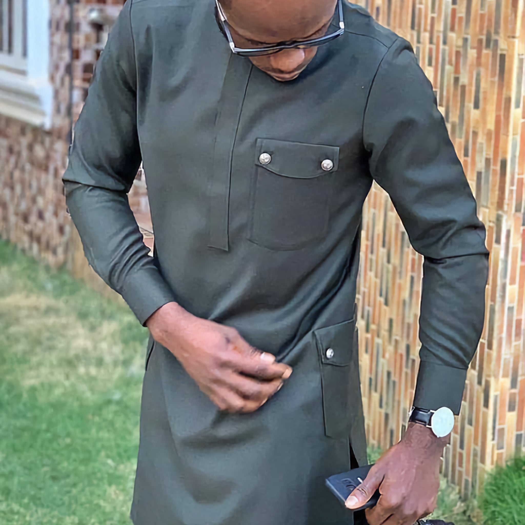 MG Men's Traditional African Wear/ Kafka, African Suit T53