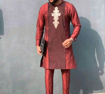 MG Men's Traditional African Wear/ Kafka, African Suit T35