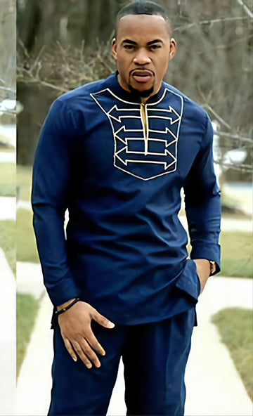 MG Men's Traditional African Wear/ Kafka, African Suit T74